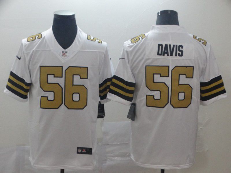 Men New Orleans Saints #56 Davis White Nike Vapor Untouchable Limited Player NFL Jerseys